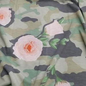 2XL Lularoe Ana Maxi dress Camouflage Camo & Roses